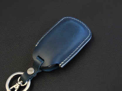 Hyundai [1-4] Key fob Cover - Kona Azera Grandeur IG- Italian Veg-Tanned Leather - 4 buttons