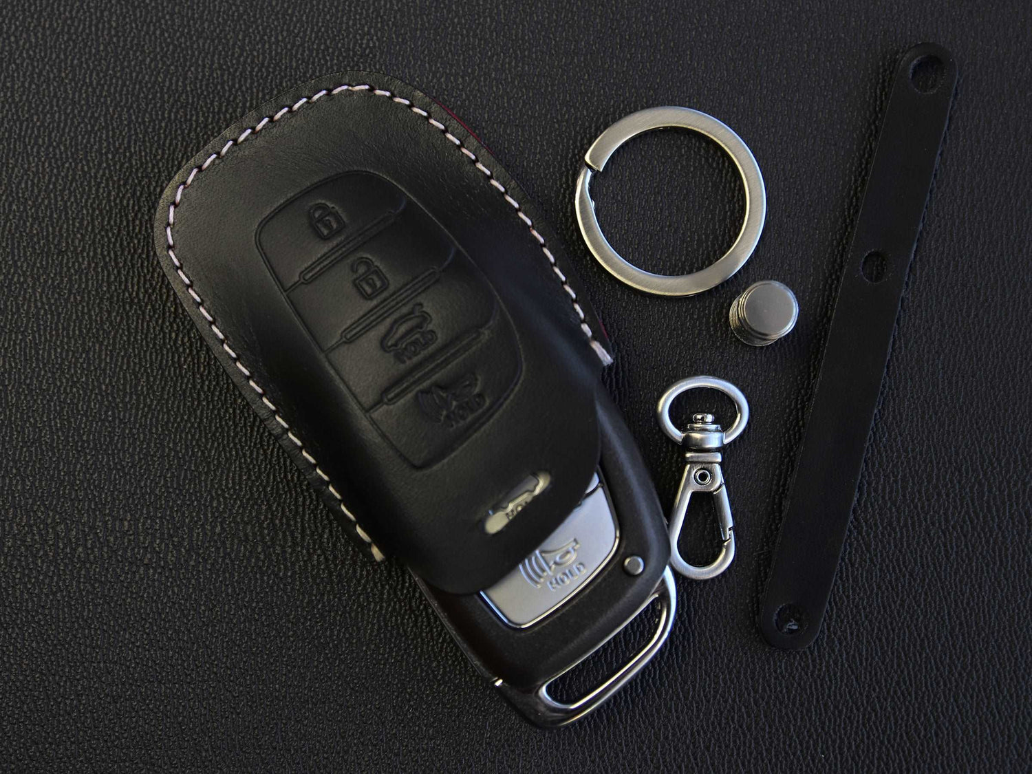 Hyundai [2-4] Key fob Leather Cover - Tucson Elantra Sonata Santa fe