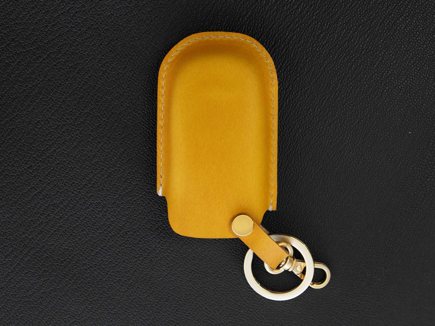 Hontumax Premium Leather Key Fob Case For Dodge Durango Charger