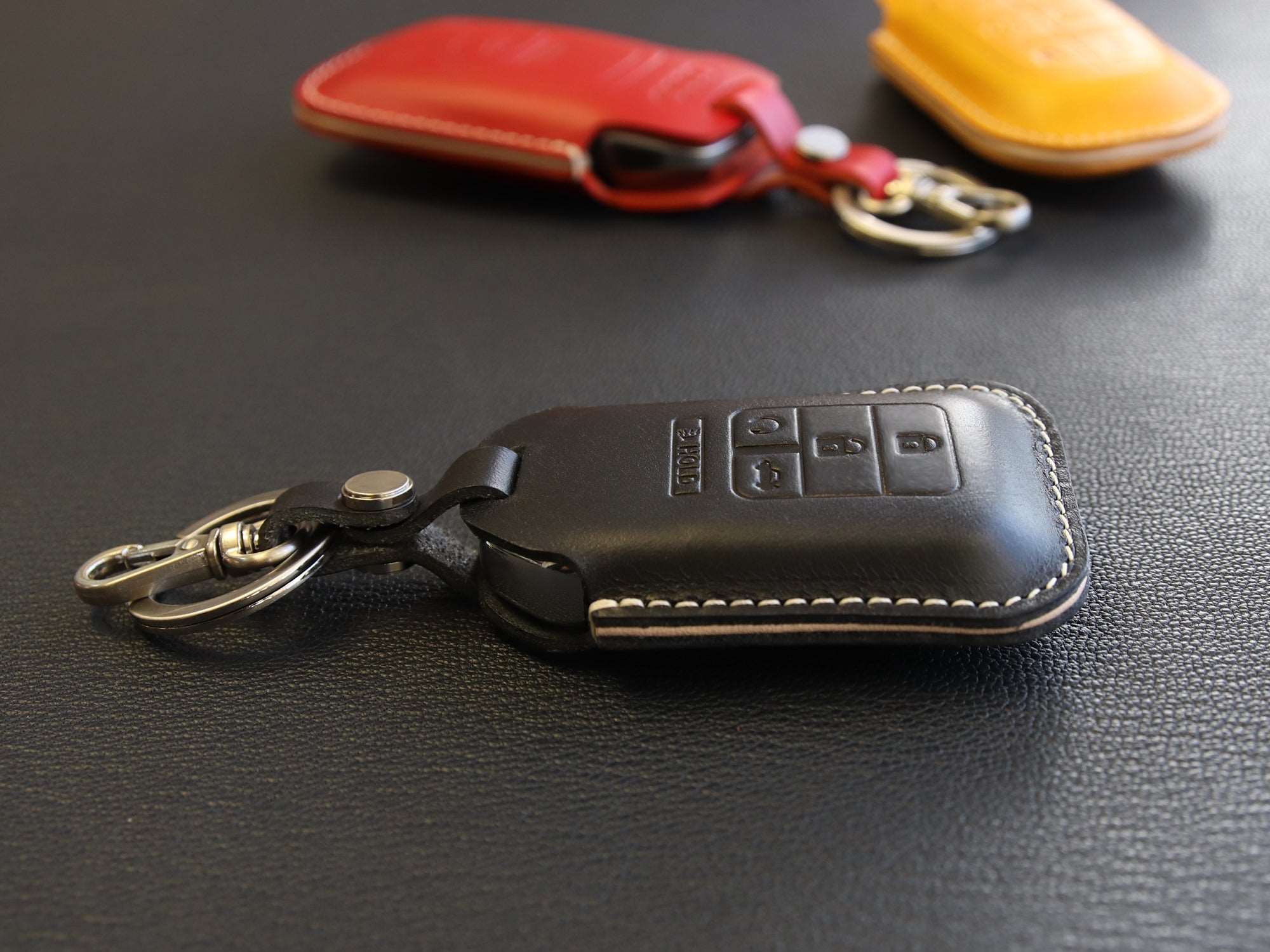 Honda [1-5] Key Fob Leather Case Fits Accord Civic CRV Pilot Odyssey