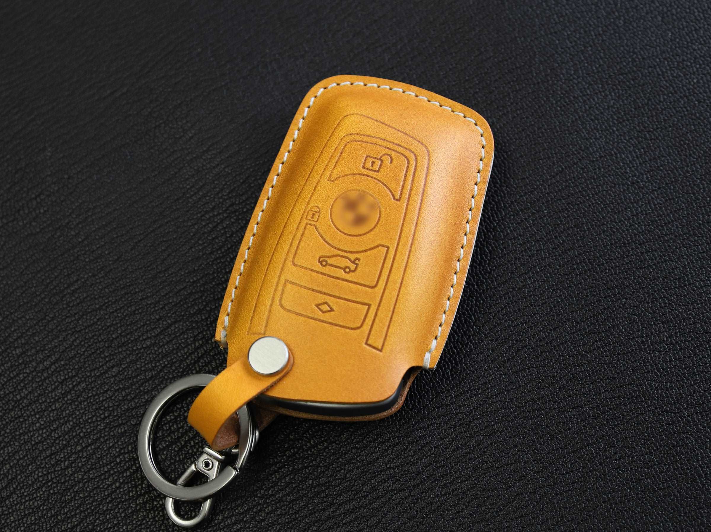 BMW [2] Key Fob Cover Leather Case-BMW 1 3 4 5 6 7 Series and X3 X4 M5 M6 GT3 GT5