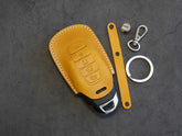 Hyundai [1-5] Key fob Cover - Palisade - Italian Veg-Tanned Leather - 5 buttons