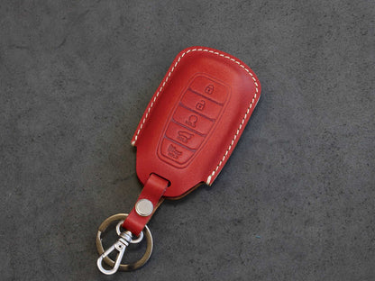 Hyundai [1-5] Key fob Cover - Palisade - Italian Veg-Tanned Leather - 5 buttons