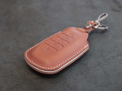 Hyundai [1-5] Key fob Cover - Palisade - Italian Veg-Tanned Leather - 5 buttons