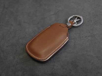 Hyundai [1-4] Key fob Cover - Kona Azera Grandeur IG- Italian Veg-Tanned Leather - 4 buttons