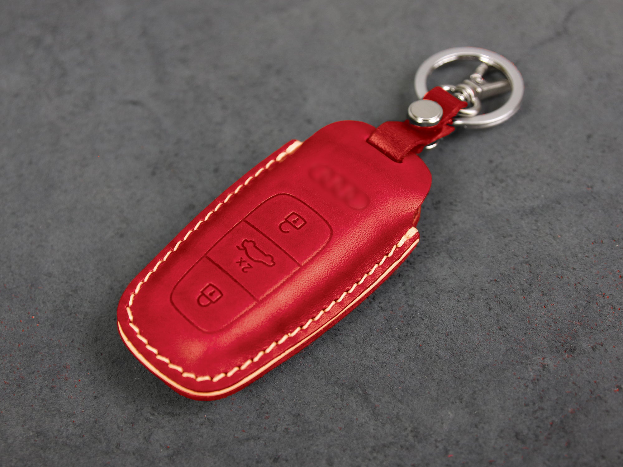 Audi Series [4] Leather Case for Audi Q7, A6, E-Tron, A6L, A8L, A6, A7, A8, Q8 - Italian Veg-Tanned Leather