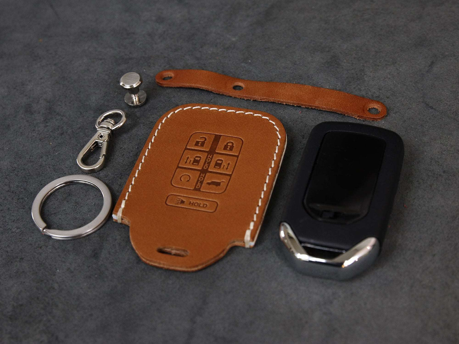 Honda [1-7B] Key Fob Leather Case - Odyssey