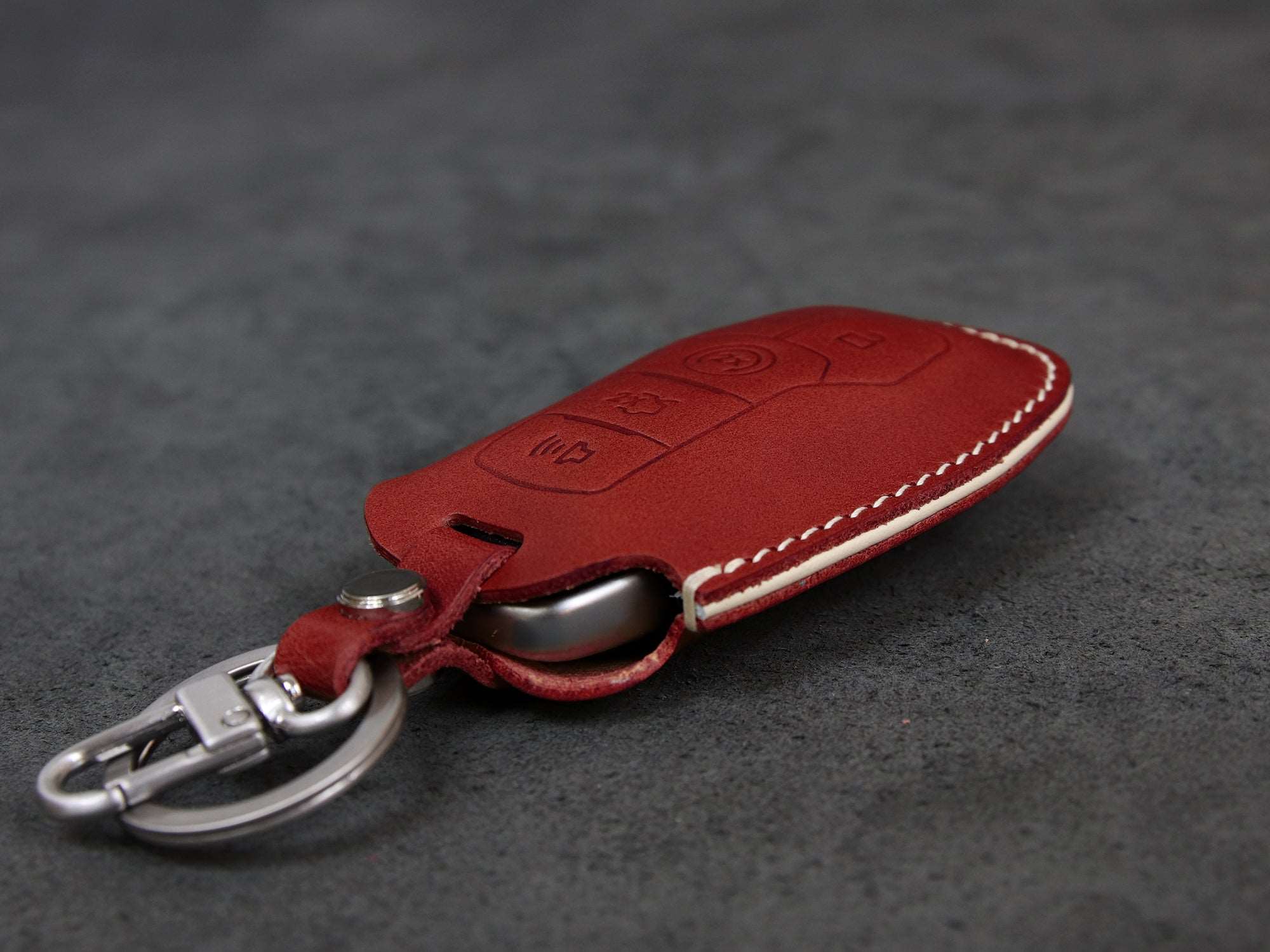 Ford / Lincoln [1-5] Leather Key Cover for Explorer Taurus F-150 MKC MKX MKZ