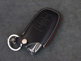 Lamborghini [1] Key Fob Cover - Aventador Centenario Diablo Gallardo Huracan Reventon Veneno -Italian Veg-Tanned Leather case 3 Buttons