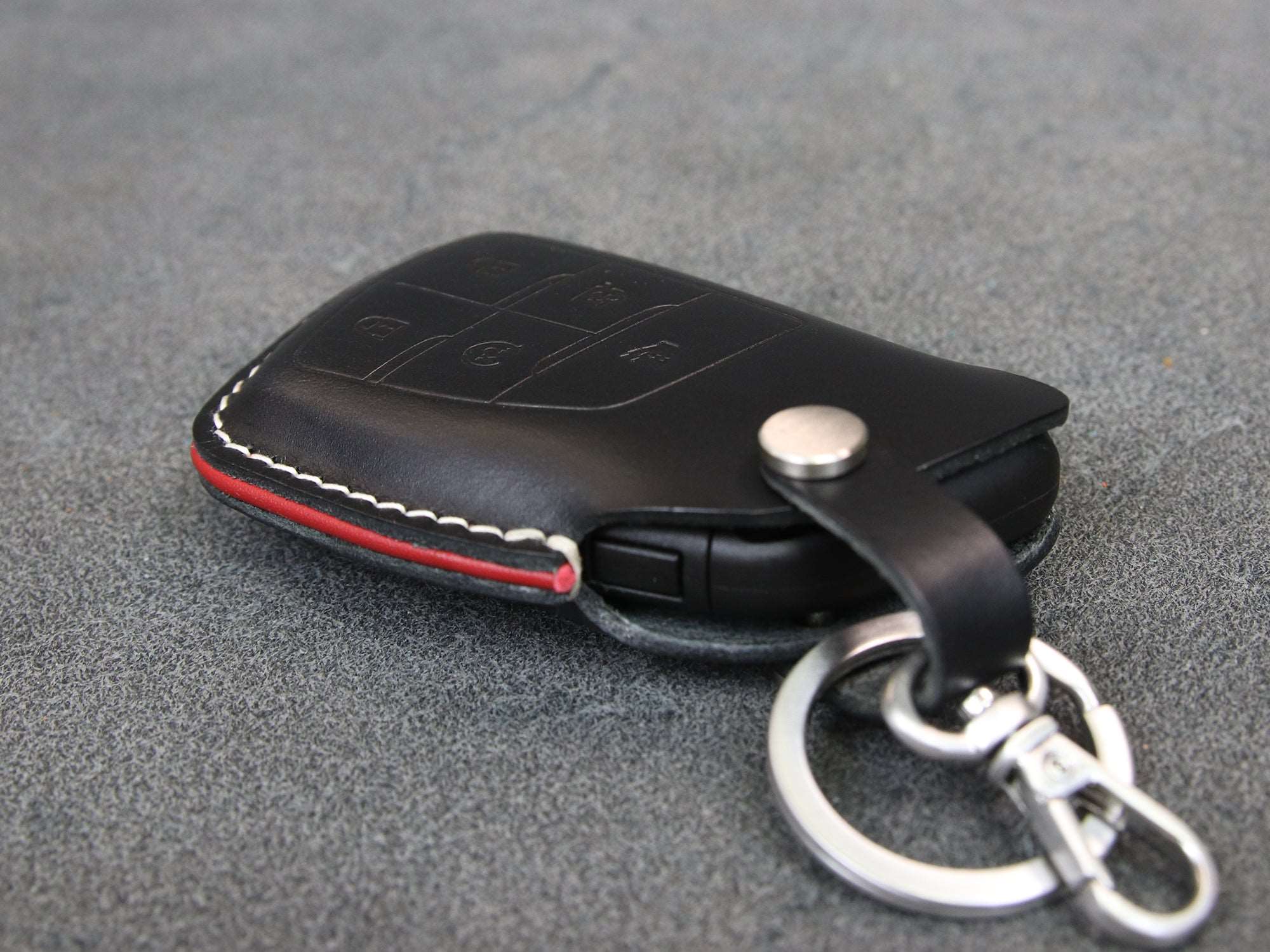 Chevrolet GMC [4-5] Series Key Fob Case - 5 Buttons - Tahoe Suburban Yukon Silverado 1500 Sierra - Handcrafted in USA