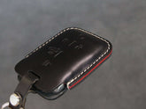 Chevrolet / GMC [3-5BT] Handmade Key Fob Cover for - Silverado / Sierra - Italian Veg-Tanned Leather -5 Buttons