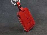 Chevrolet / GMC [3-5BT] Handmade Key Fob Cover for - Silverado / Sierra - Italian Veg-Tanned Leather -5 Buttons