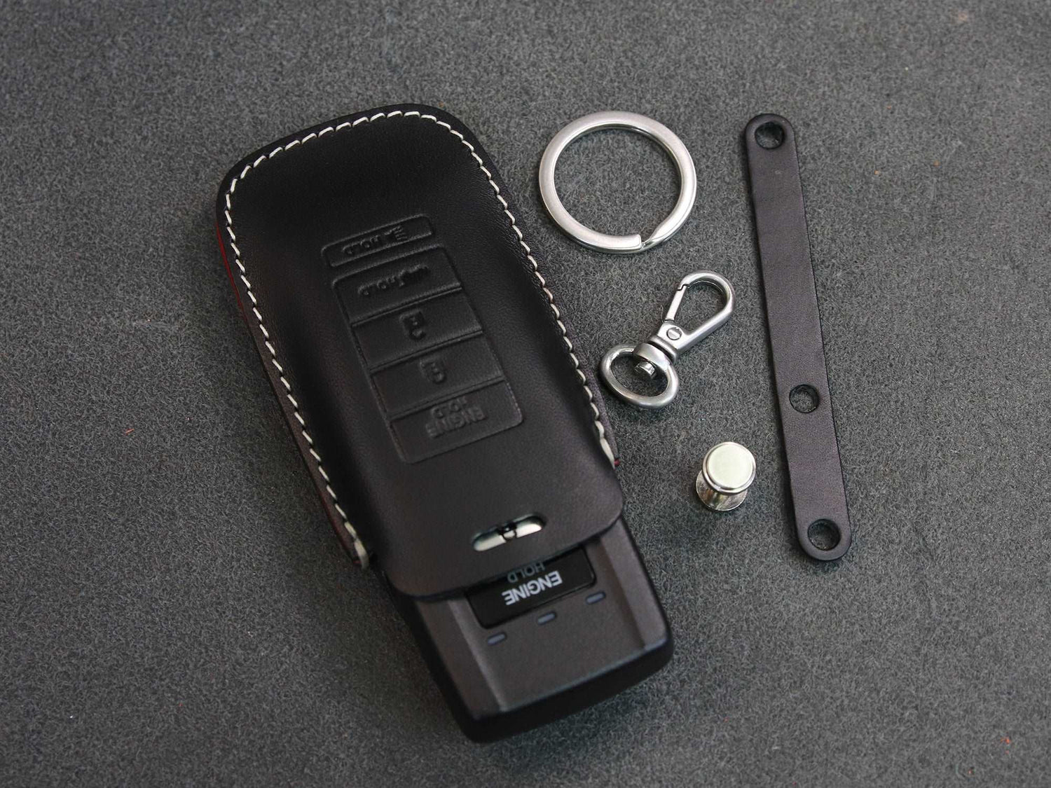 Acura [2] Series Key Fob Leather Case - TLX RLX CDX5 RDX MDX - Handcrafted in USA - Personalized Stamp