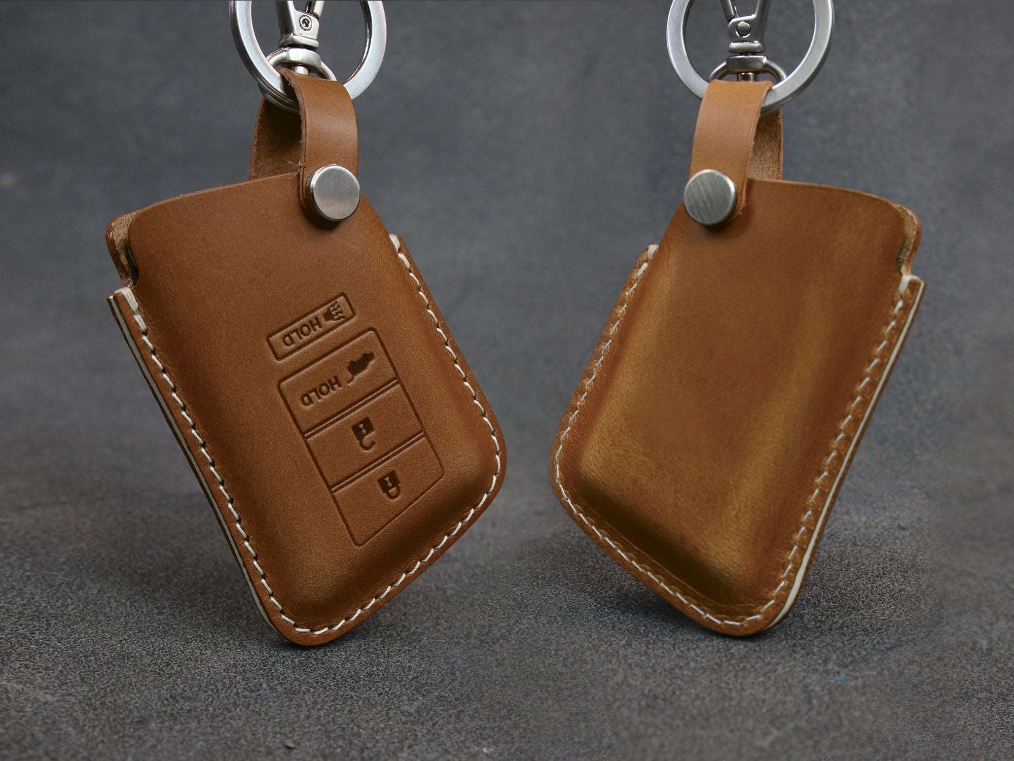 Acura Series [3] Key Fob Cover - Italian Premium Leather - MDX RDX RLX ILX TLX CDX NSX - Personalized Stamp