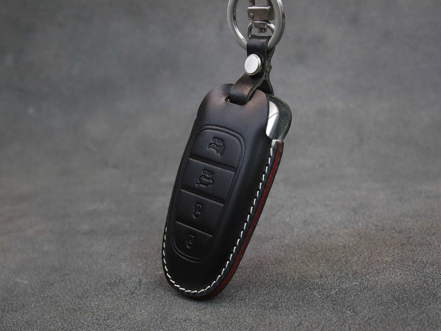 Hyundai [3] IONIQ 5/6 Key Fob Cover - Premium Leather Keyless Remote Car Key Case - Handcrafted in USA