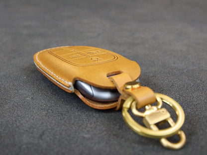 Hyundai Series [3] Key Fob Cover Premium Leather Keyless Remote Car Key Case Grandeur Santa Fe Sonata Tucson Nexo Car Accessory