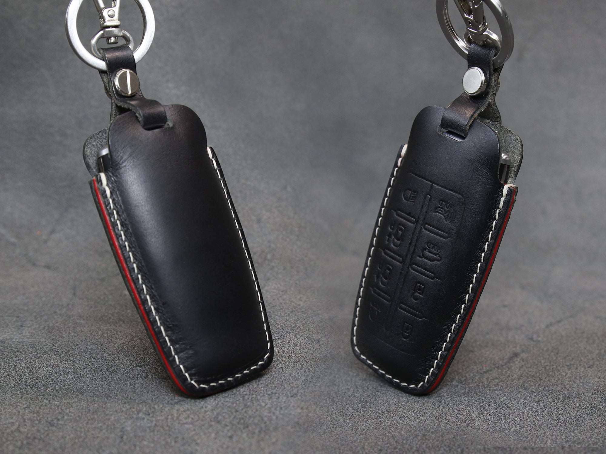 Genesis Series [2] Key Fob Cover Premium Leather Keyless Remote Car Key Case GV80 G80 GV70 G70 Car Accessory