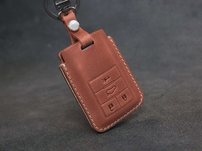 Cadillac / Corvette Series [3] Key Fob Cover srx dts STS XTS CTS Escalade Corvette Key Case Italian Veg-Tanned Leather