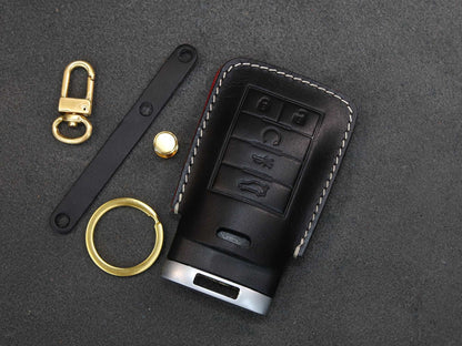 Cadillac / Corvette Series [3] Key Fob Cover srx dts STS XTS CTS Escalade Corvette Key Case Italian Veg-Tanned Leather