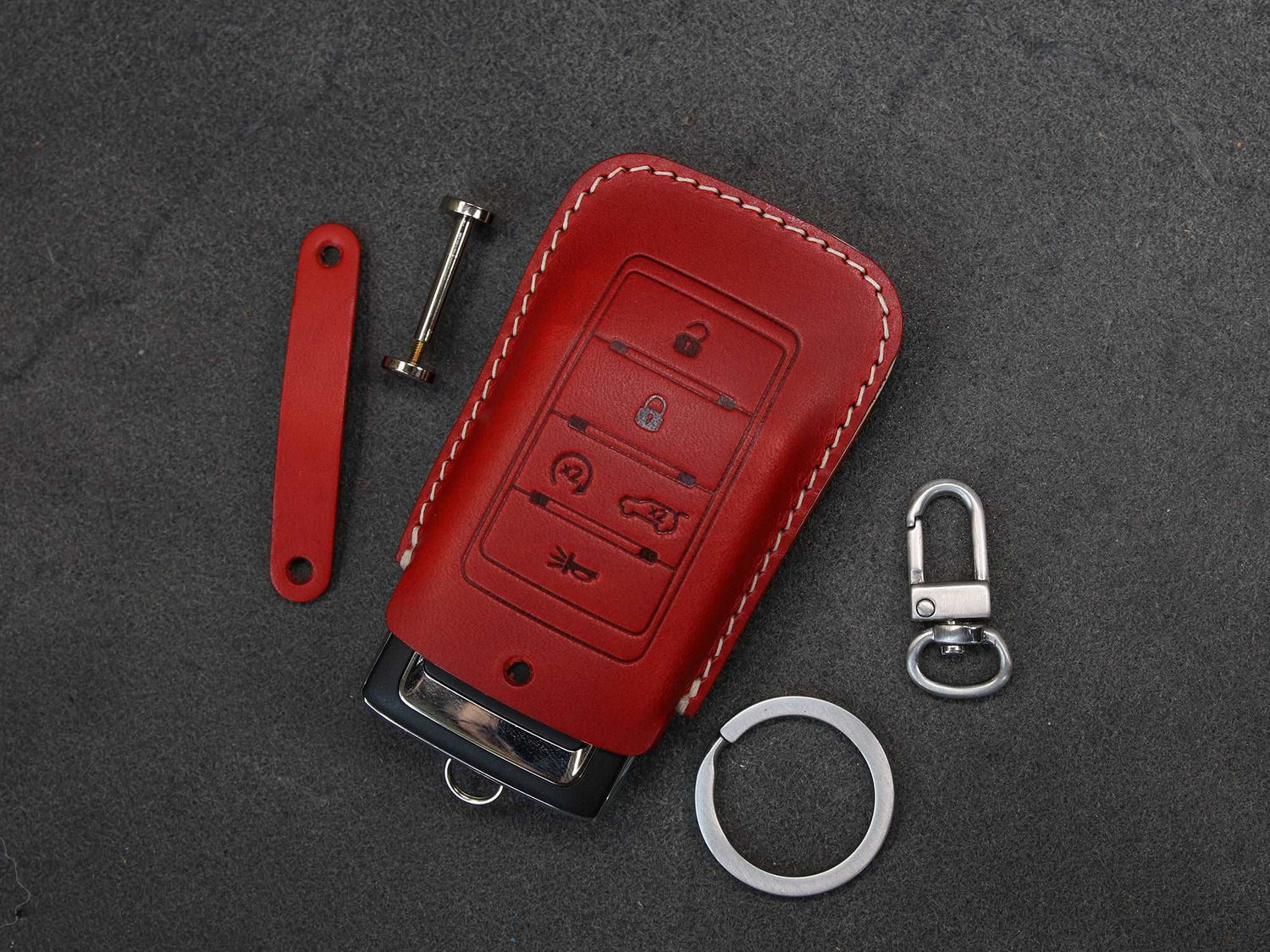 Jeep Series [03] Leather Key Fob Case - Wagoneer, Cherokee, Grand Cherokee, Grand Wagoneer