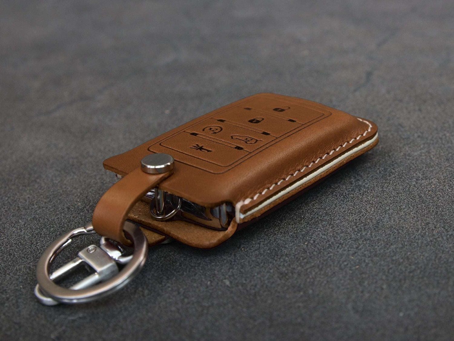 Jeep Series [03] Leather Key Fob Case - Wagoneer, Cherokee, Grand Cherokee, Grand Wagoneer