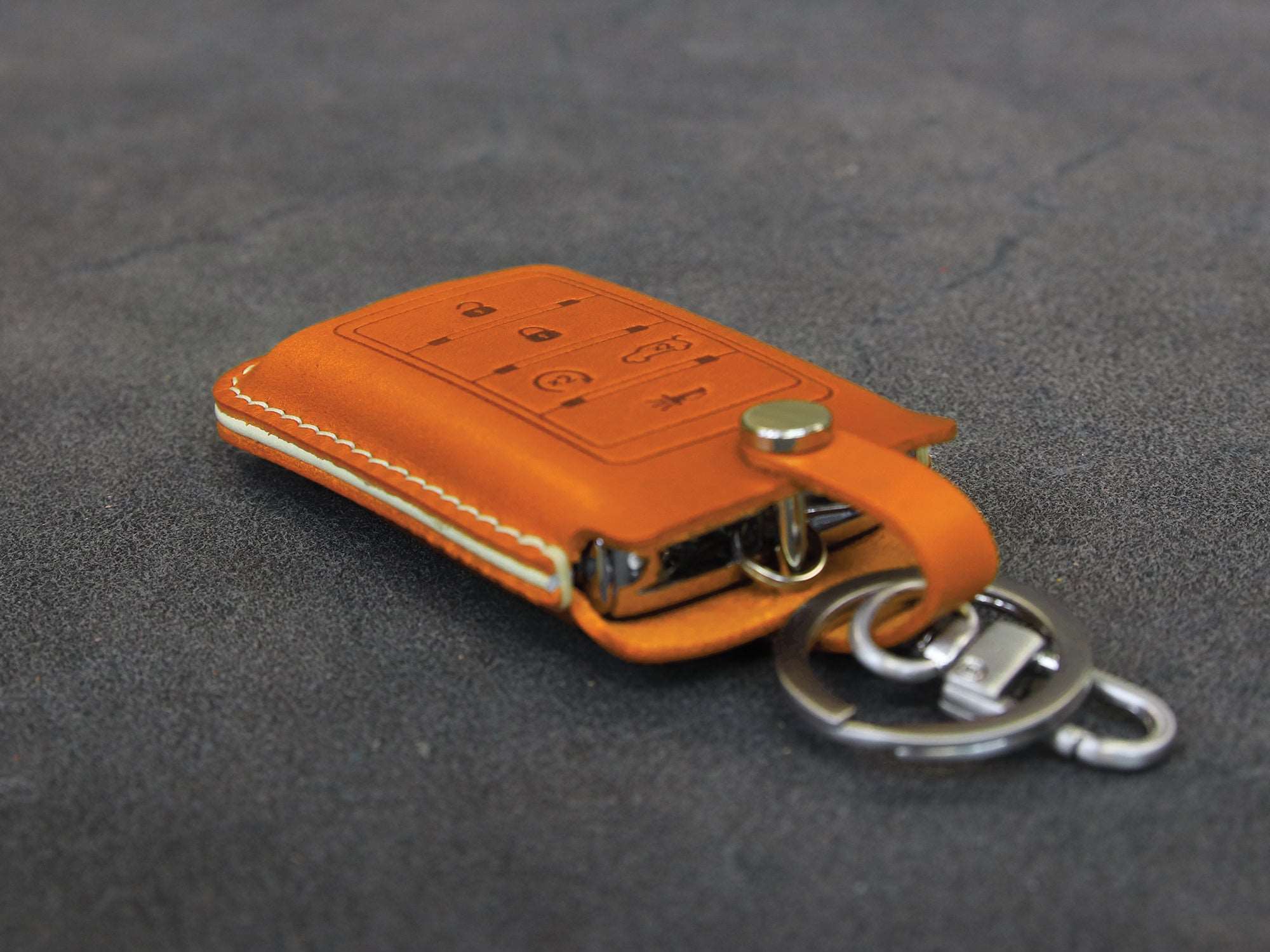 Jeep Series [03] Leather Key Fob Case - Wagoneer, Cherokee, Grand Cherokee, Grand Wagoneer