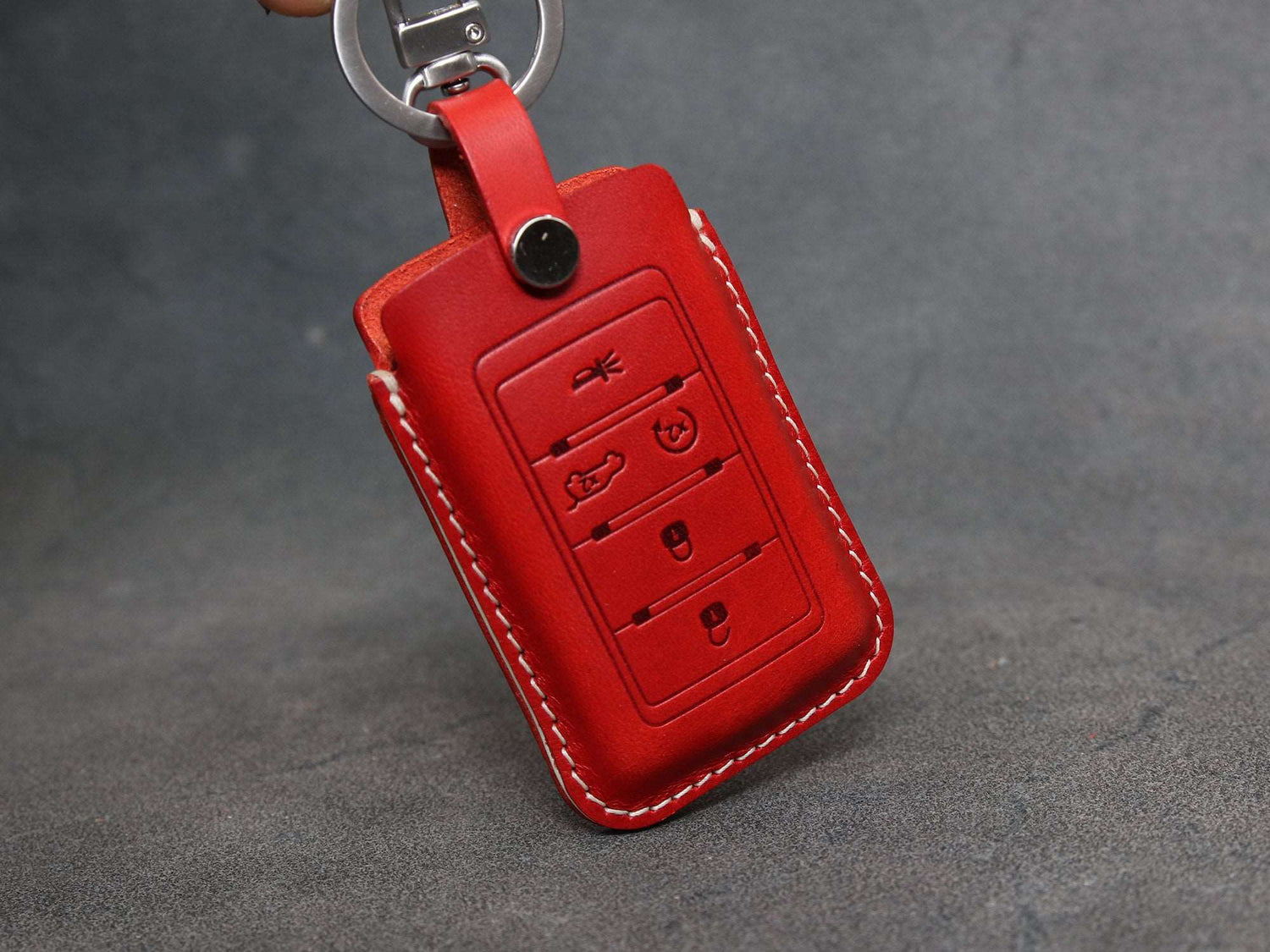 Jeep Series [03] Leather Key Fob Case - Wagoneer, Cherokee, Grand Cherokee, Grand Wagoneer