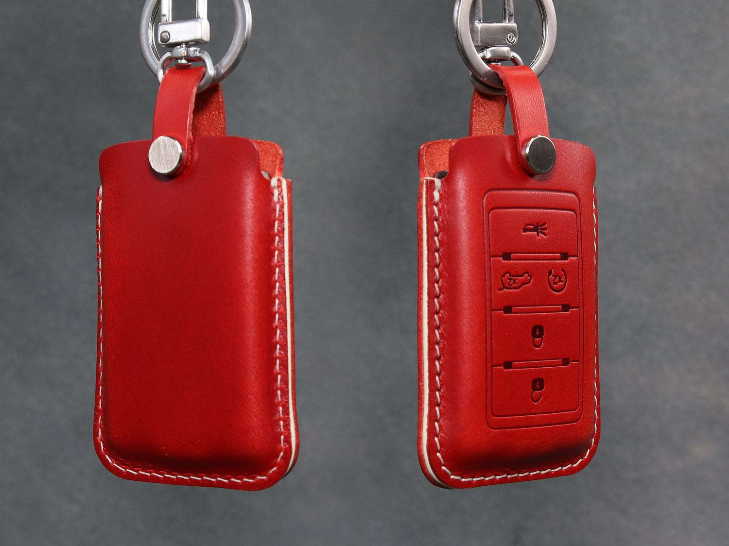 Jeep Series [03] Leather Key Fob Case - Wagoneer, Cherokee, Grand Cherokee, Grand Wagoneer