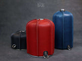 Gas Canister Leather Cover Fuel Can Protector Gas Cylinder Warmer Camping Accessory MSR Coleman Jetboil Primus