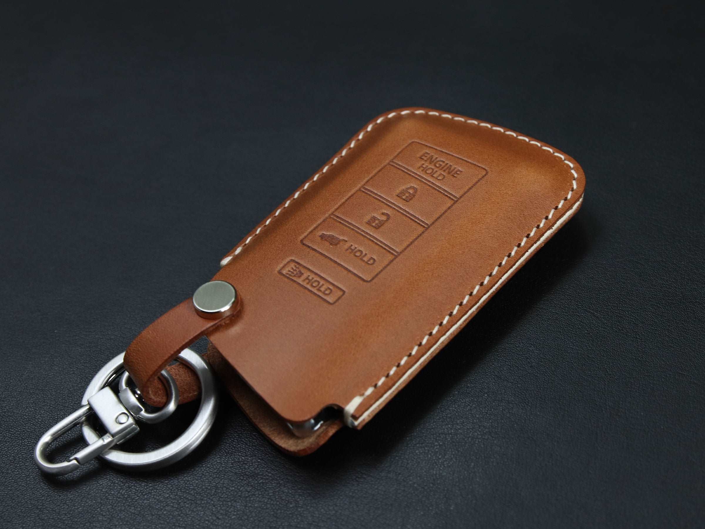 Acura MDX Key Fob Leather Case Leather Brut