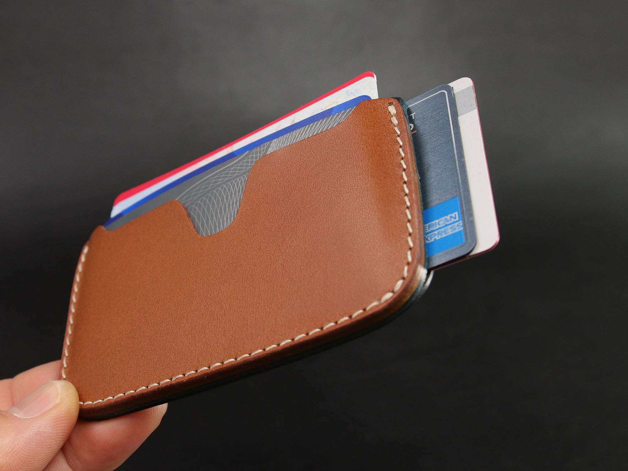 Horizontal Card hot Wallet | Kangaroo Leather Handmade | Free Personalisation