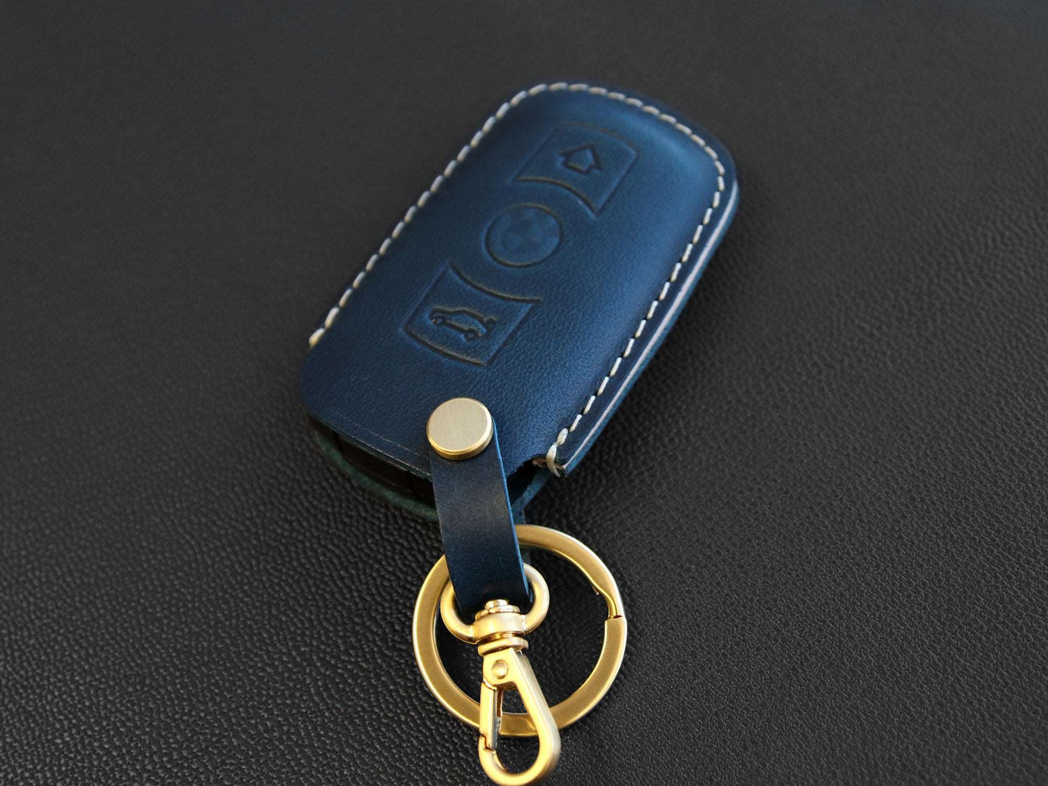 BMW [03] Key Fob Leather Case - BMW 3 5 6 Series M3 M5 X1 X5 X6 Z4 &amp; more