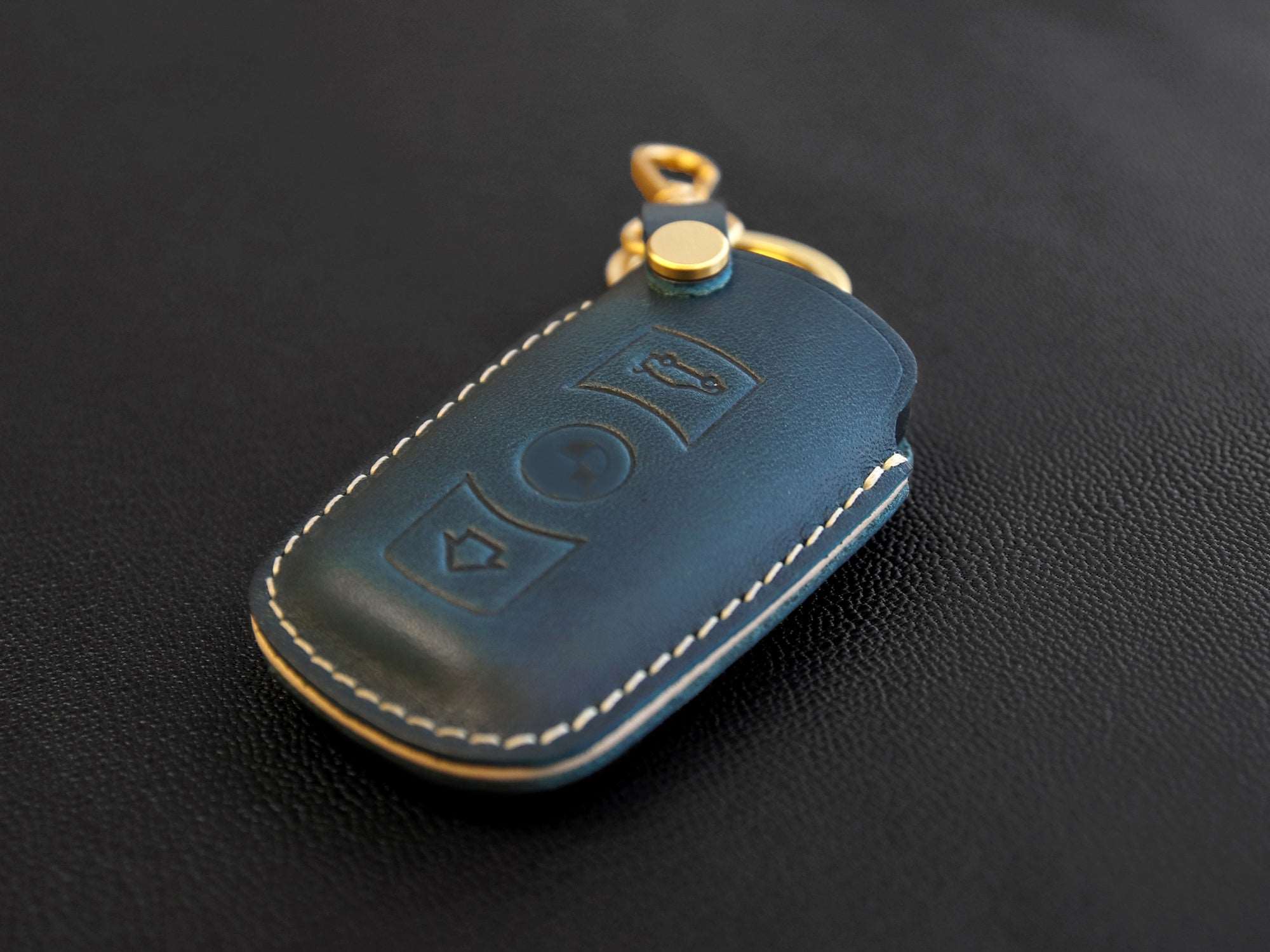 BMW [03] Key Fob Leather Case - BMW 3 5 6 Series M3 M5 X1 X5 X6 Z4 &amp; more