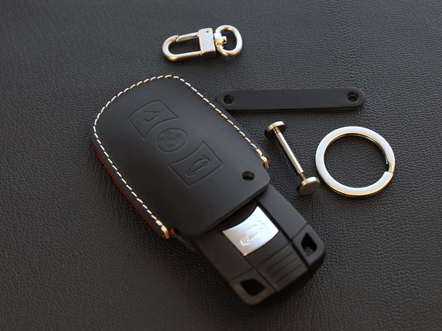 BMW [03] Key Fob Leather Case - BMW 3 5 6 Series M3 M5 X1 X5 X6 Z4 &amp; more