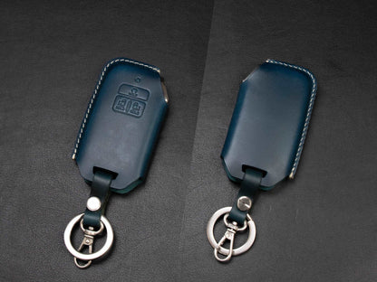 KIA [4-CV] Key Fob Cover - Carnival - Handcrafted in USA - Italian Veg-Tanned Leather