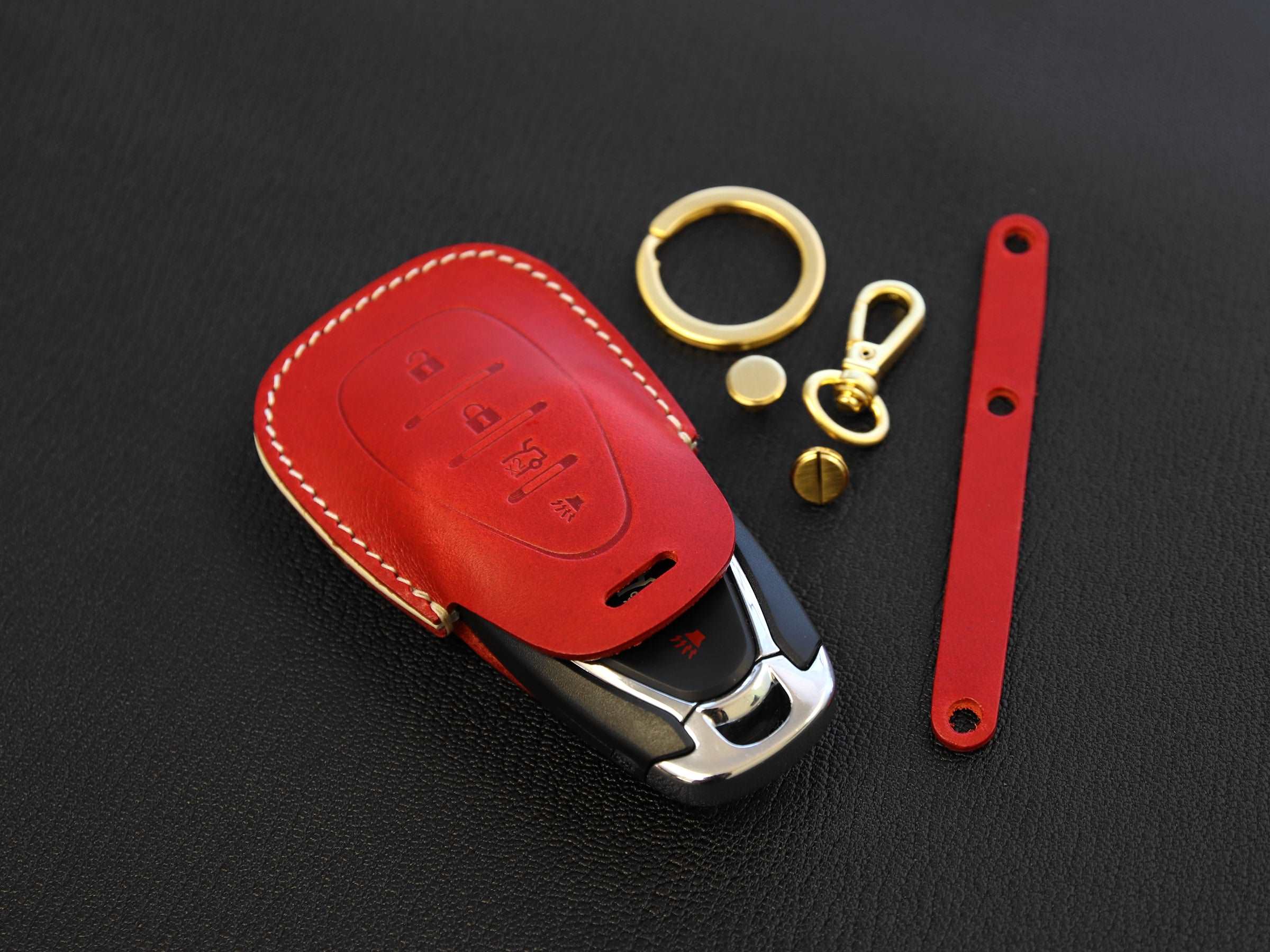 Chevrolet [2-4] Key Cover fits  -Malibu, Camaro, Cruze, Traverse, Volt, etc - 4 Buttons