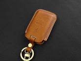 Land Rover / Jaguar Series [2] Key Fob Cover - Range Rover Sport Evoque Velar Discovery 5 - Italian Veg-Tanned Leather -5 Buttons