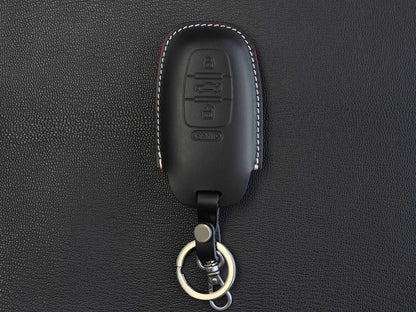 Audi Series [1] Key Fob Cover Leather Case - A3 A4 A5 A6 A7 S5, S7 Q5 RS - Handcrafted in USA