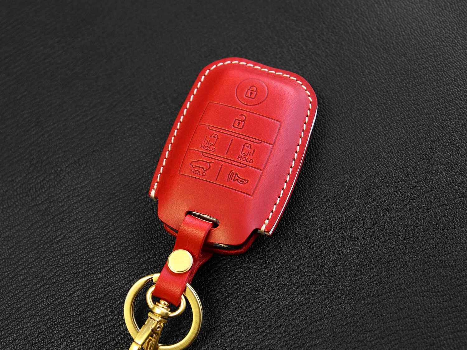 Kia [1-6] Key Cover for Sedona - Italian Veg-Tanned Leather