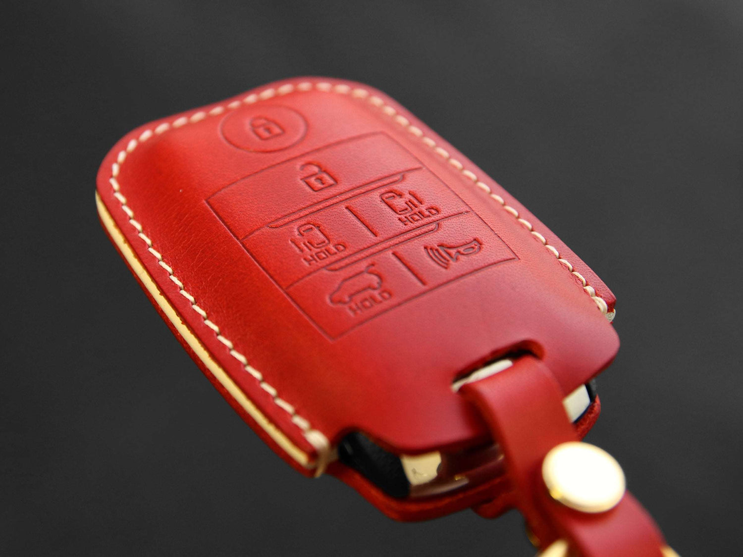 Kia [1-6] Key Cover for Sedona - Italian Veg-Tanned Leather