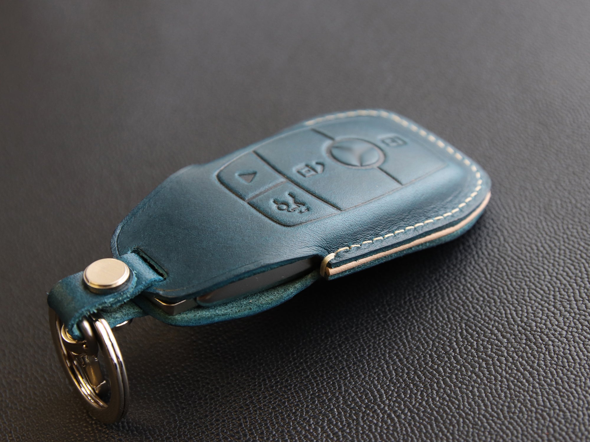 Mercedes Benz [2-4] Key Fob Cover - E Class, S Class, W213 - Italian Veg-Tanned Leather