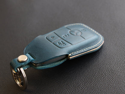 Mercedes Benz [2-4] Key Fob Cover - E Class, S Class, W213 - Italian Veg-Tanned Leather