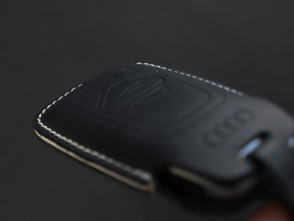 Leather Key Fob Cover for Audi [2] - Handcrafted in USA