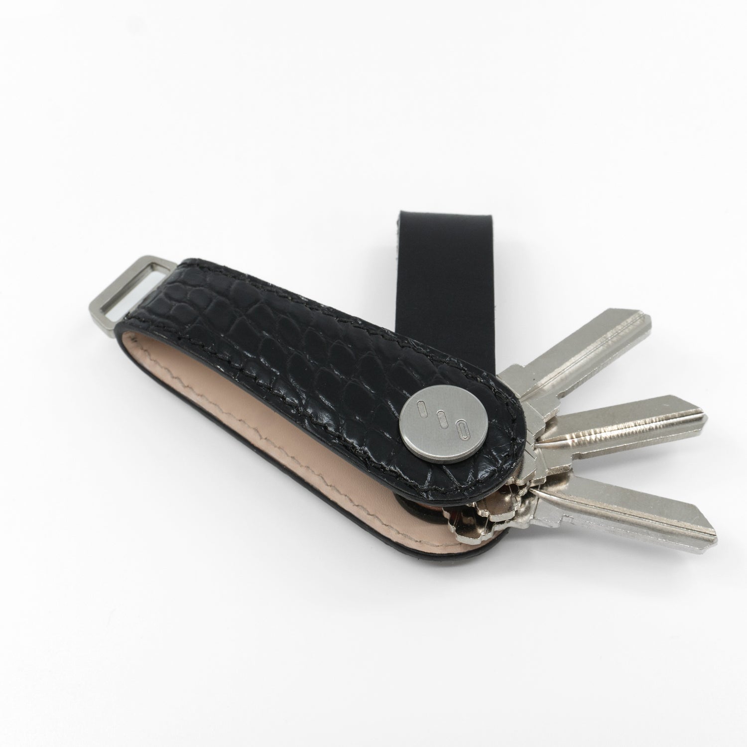 American Alligator Leather Key Organizer – Black, Limited Edition
