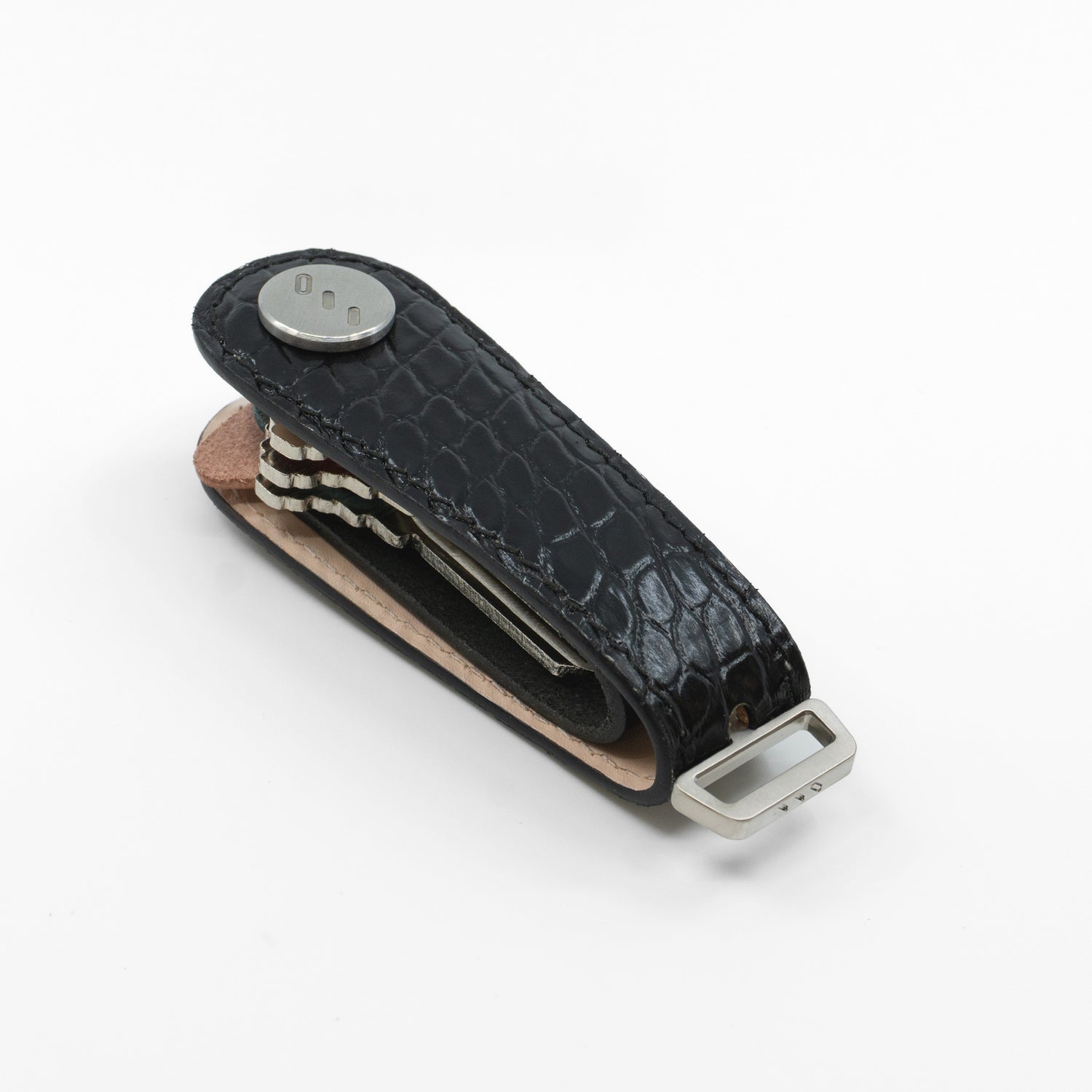 American Alligator Leather Key Organizer – Black, Limited Edition