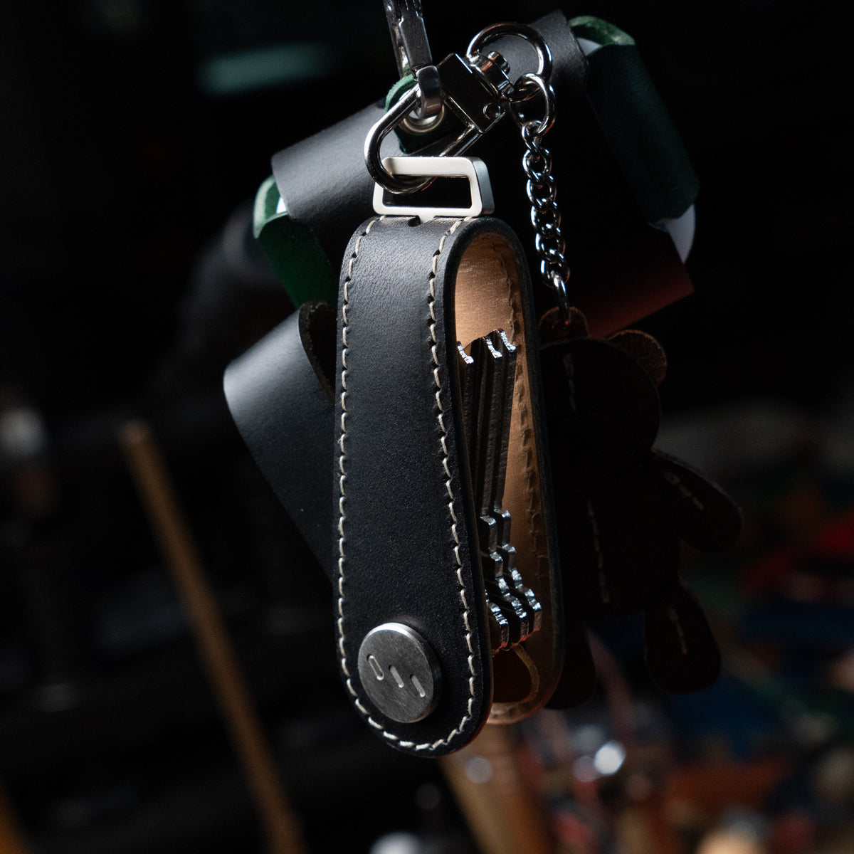 Buttero Leather Key Organizer – Premium Italian Veg-Tanned Leather