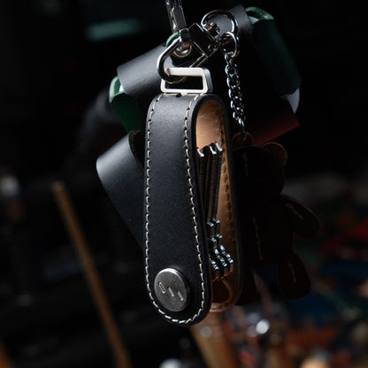 Buttero Leather Key Organizer – Premium Italian Veg-Tanned Leather
