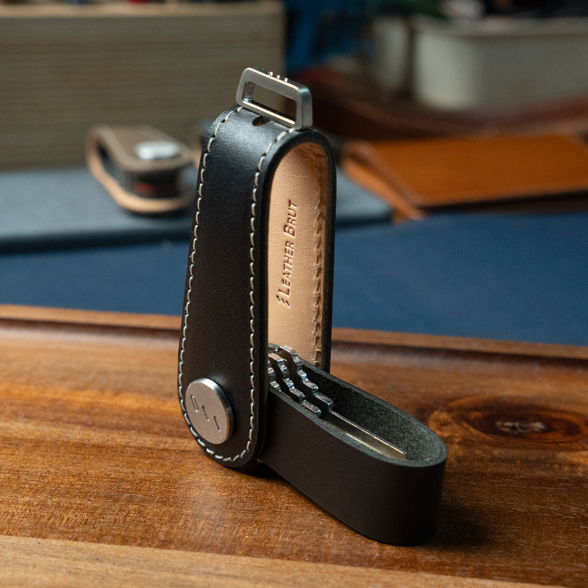 Buttero Leather Key Organizer – Premium Italian Veg-Tanned Leather