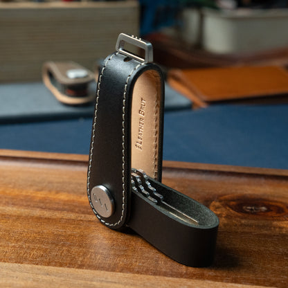 Buttero Leather Key Organizer – Premium Italian Veg-Tanned Leather