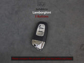 Lamborghini [1] Key Fob Cover - Aventador Centenario Diablo Gallardo Huracan Reventon Veneno -Italian Veg-Tanned Leather case 3 Buttons